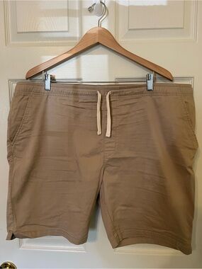 Goodfellow & Co Tan Drawstring Chino Athletic Shorts